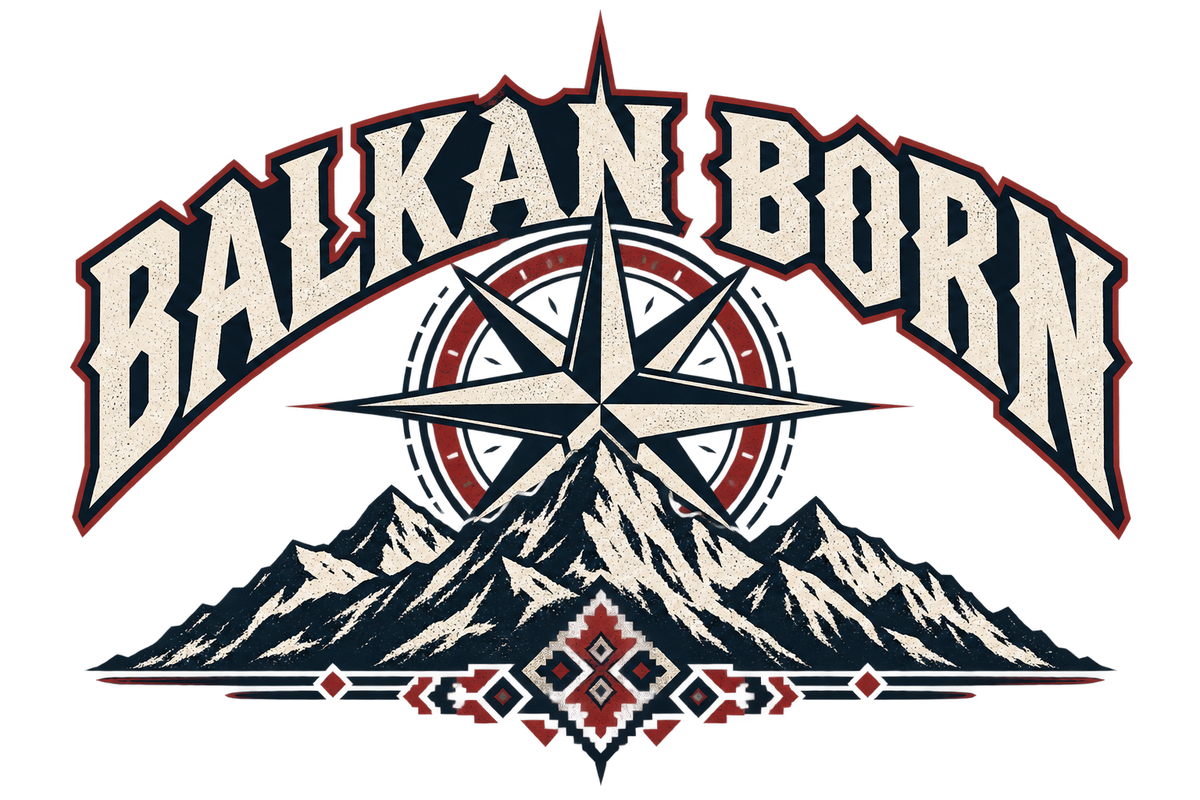Balkan Born Oversized Tee Druckmotiv