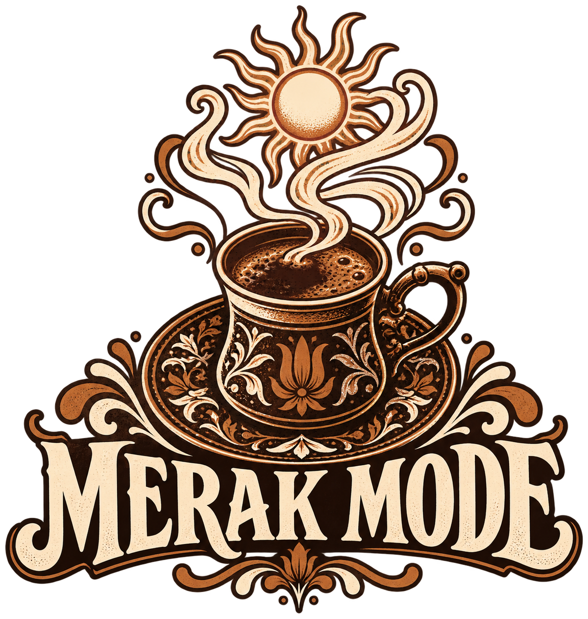 Merak Mode Oversized Tee Druckmotiv